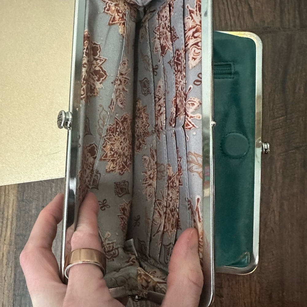 HOBO | Elegant Teal Clutch Wallet - Picture 5 of 8